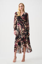 Signature | Chiffon Printed Fit and Flare Wrap Dress
