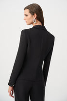 Signature | Lux Twill Fitted Blazer With Rhinestone Appliqué