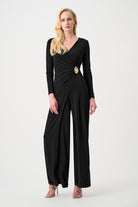 Signature | Silky Knit Wide Leg Wrap Jumpsuit