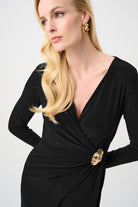 Signature | Silky Knit Wide Leg Wrap Jumpsuit