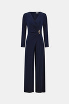 Signature | Silky Knit Wide Leg Wrap Jumpsuit