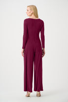 Signature | Silky Knit Wide Leg Wrap Jumpsuit