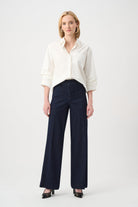 Chloe | Stretch Denim High-Rise Wide Leg Jeans
