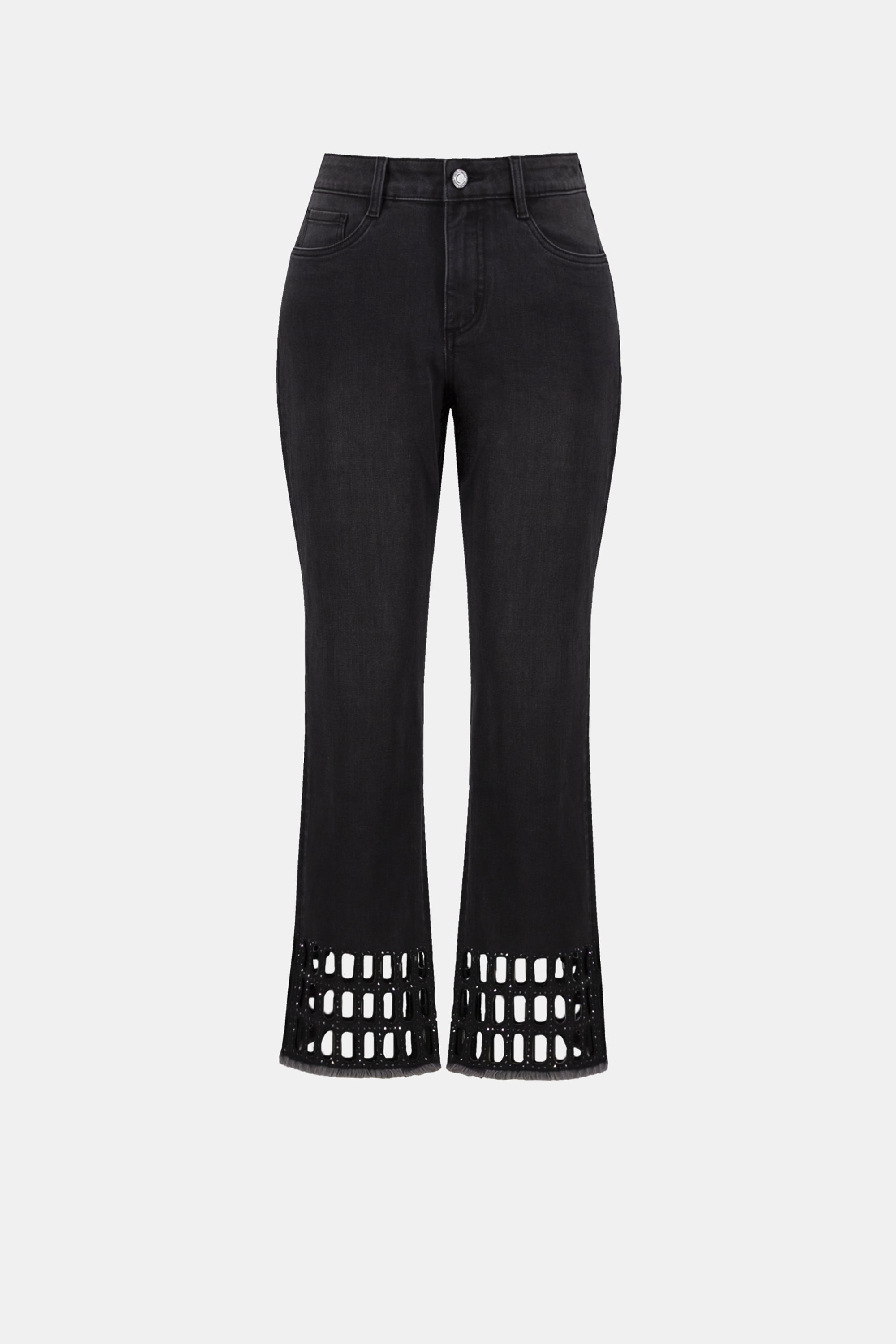 Repreve® Denim Straight Classic Jeans With Rhinestone Detail