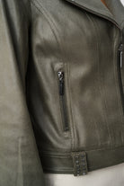 Foiled Faux Suede Fitted Jacket