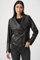 Foiled Knit Fitted Jacket