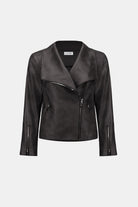 Foiled Knit Fitted Jacket