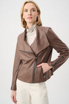 Foiled Knit Fitted Jacket