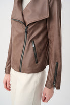 Foiled Knit Fitted Jacket