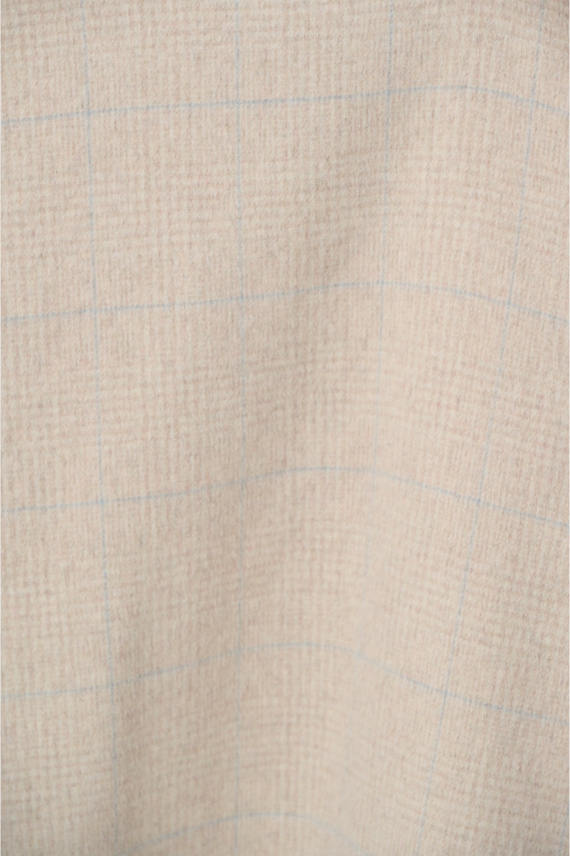 Wool Blend Plaid Reversible Boxy Coat