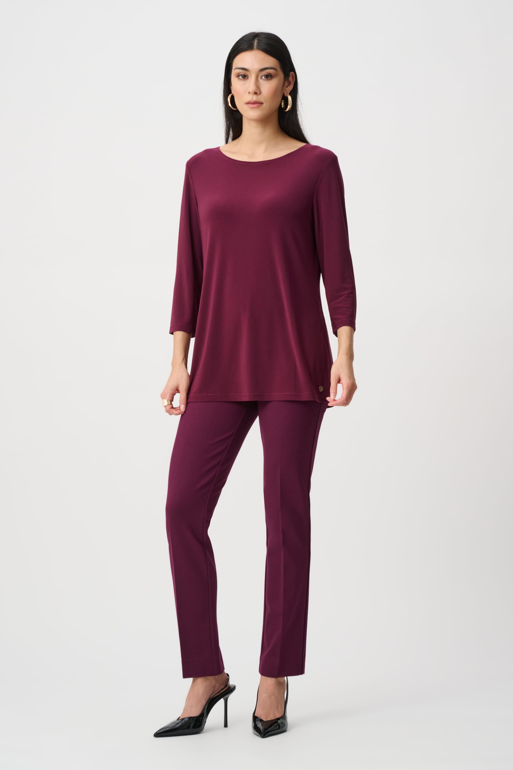 Silky Knit Straight Tunic