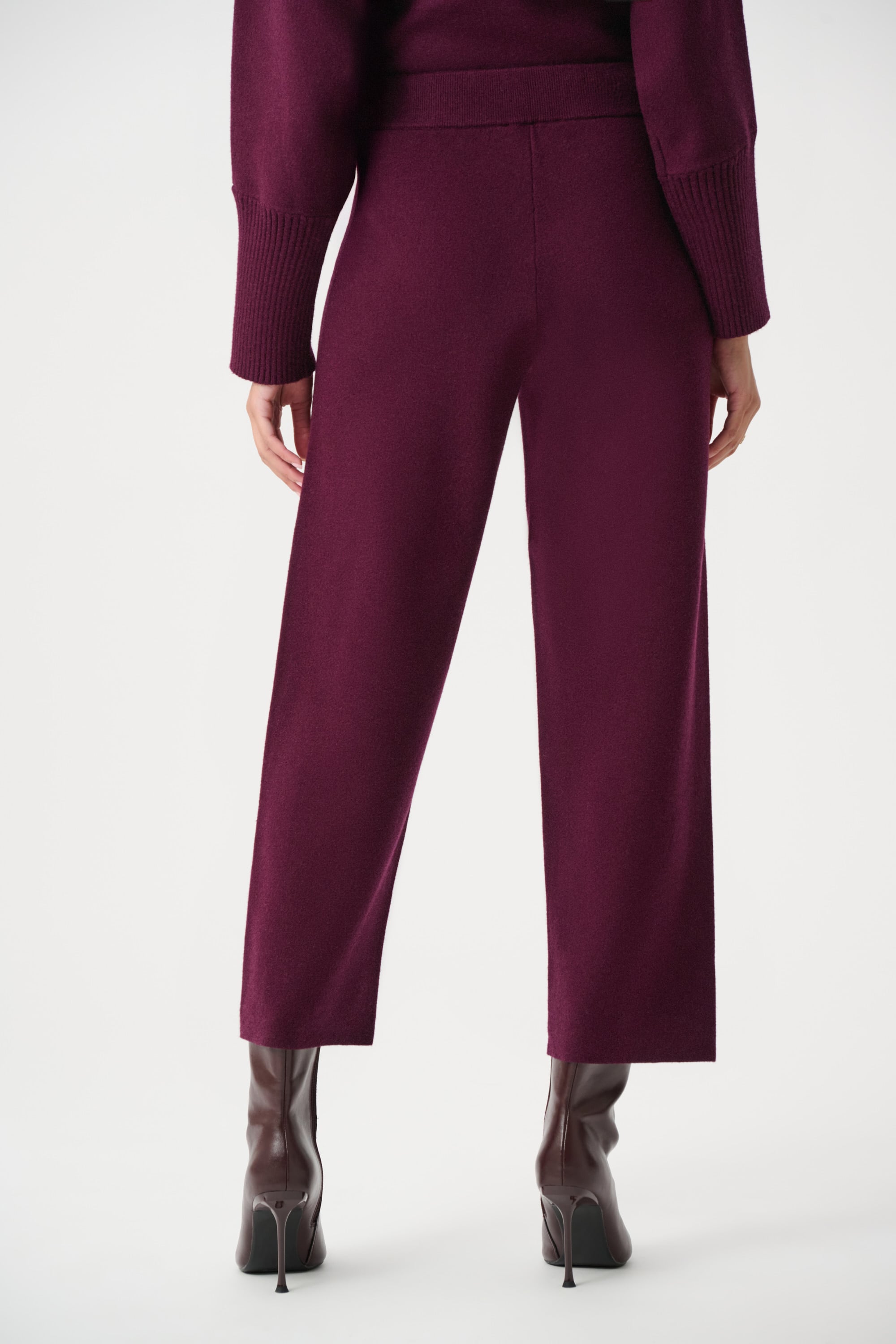 Brushed Viscose And Nylon Knit Pull-On Pants
