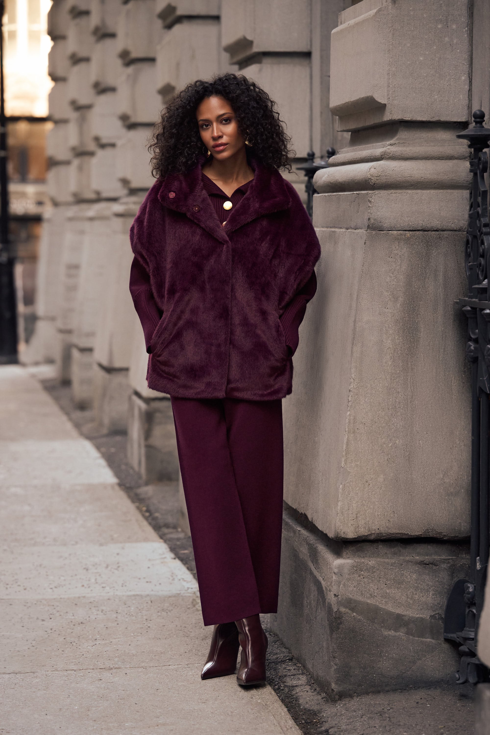 Brushed Viscose And Nylon Knit Pull-On Pants