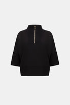 Brushed Viscose And Nylon Funnel-Neck Sweater