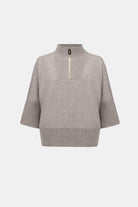 Brushed Viscose And Nylon Funnel-Neck Sweater