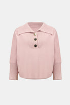 Brushed Viscose And Nylon Shawl-Neck Sweater