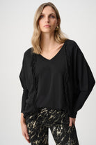 Viscose Knit Fringed Sweater
