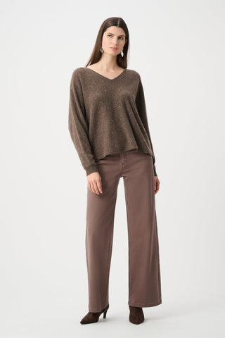 Joseph Ribkoff Cashmere Boxy Sweater With Rhinestone Detail-263940