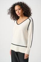 Cashmere And Wool Contrast trim Sweater