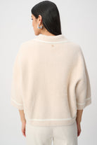 Feather Yarn Knit Boxy Jacket