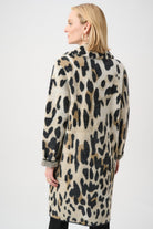 Feather Yarn Leopard Print Coat