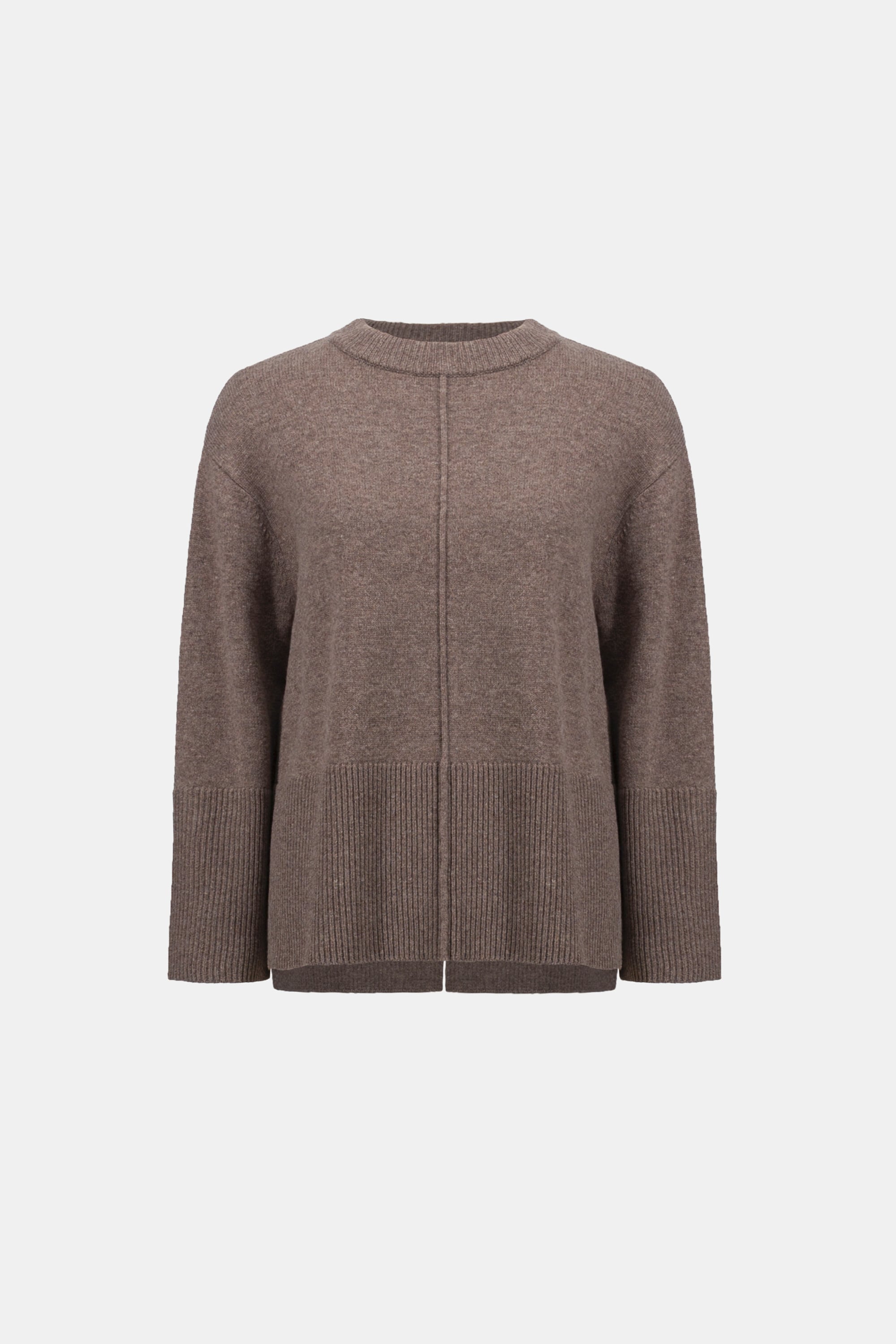 Wool Boxy Crewneck Sweater