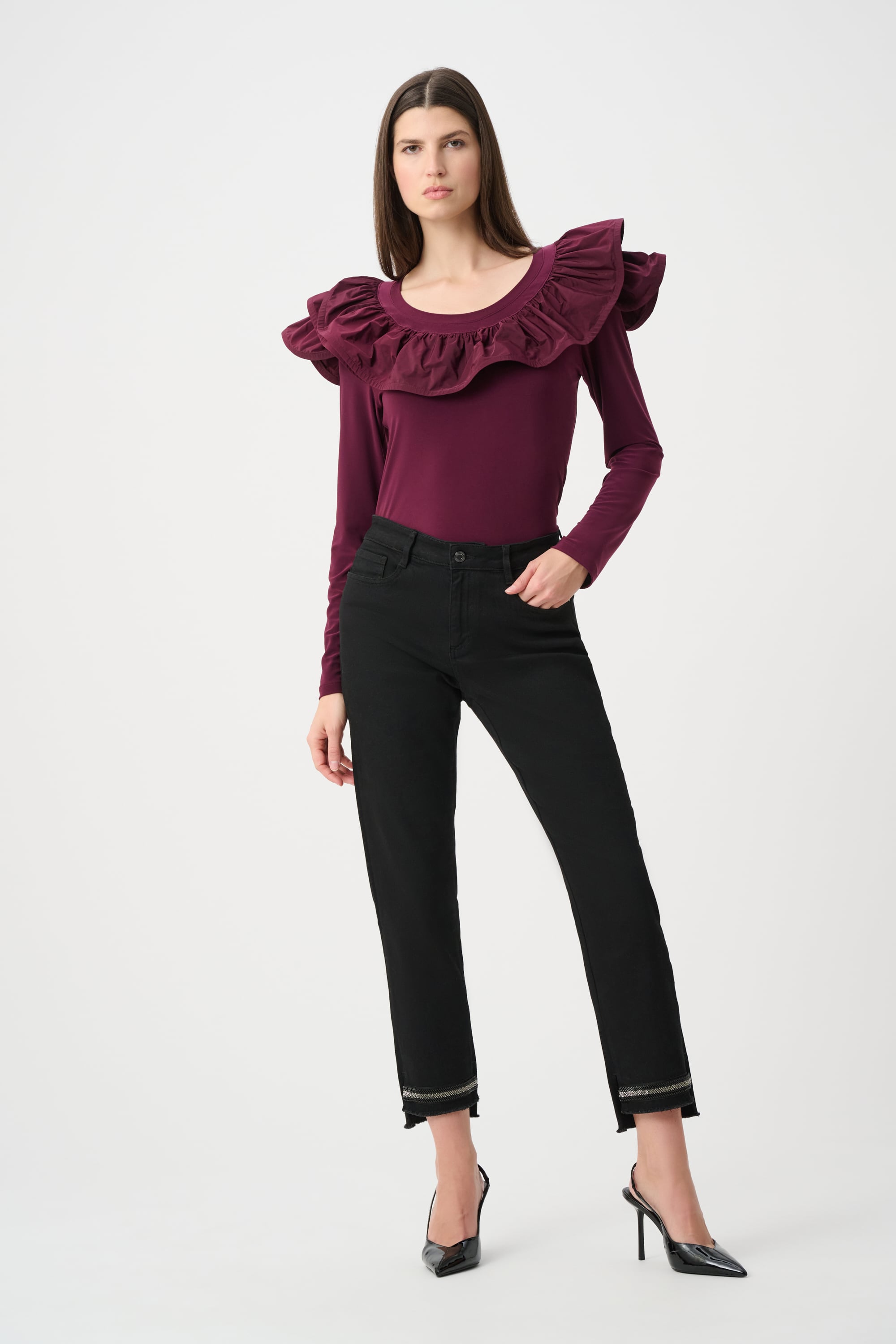 Repreve® Denim Slim Leg Classic Jeans With Bead Detail
