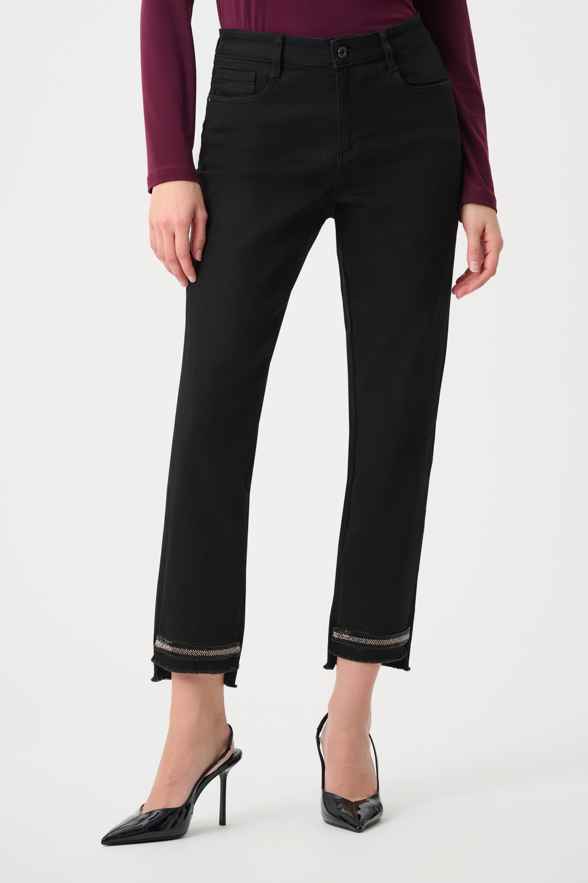 Repreve® Denim Slim Leg Classic Jeans With Bead Detail