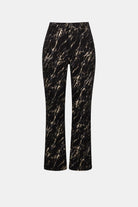 Stretch Denim Abstract Print Straight Leg Classic Jeans