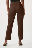 Joseph Ribkoff Faux Suede Pull-On Pants-264048, Brown