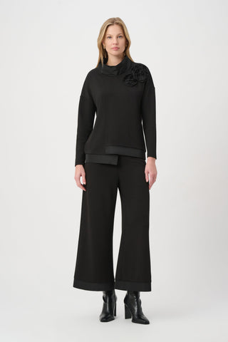 Joseph Ribkoff Asymmetrical Floral Embroidered Tunic-264120