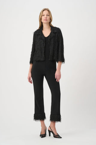 Joseph Ribkoff Fringed Short Blazer-264128