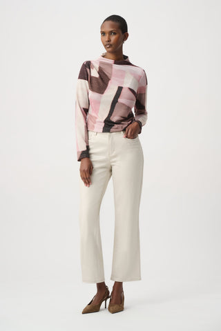 Joseph Ribkoff Geometric Print Lurex Sweater-264205