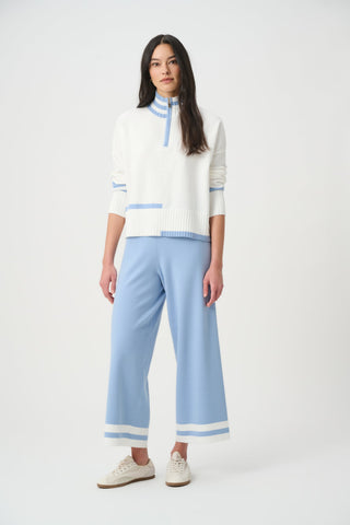 Joseph Ribkoff Striped Hem Knitted Culotte-271959