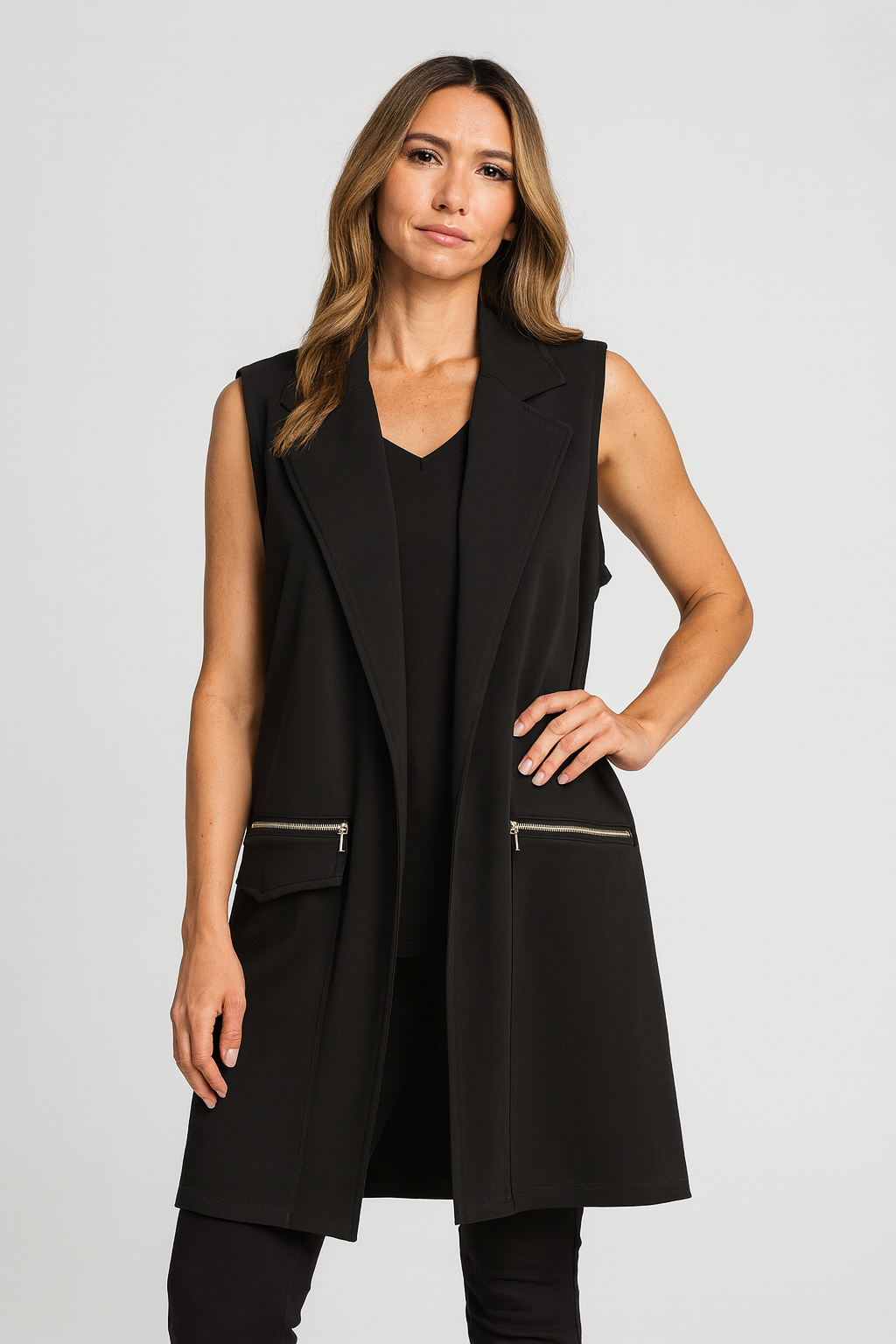 By JJ Fashion Forward Long Vest-PT-104