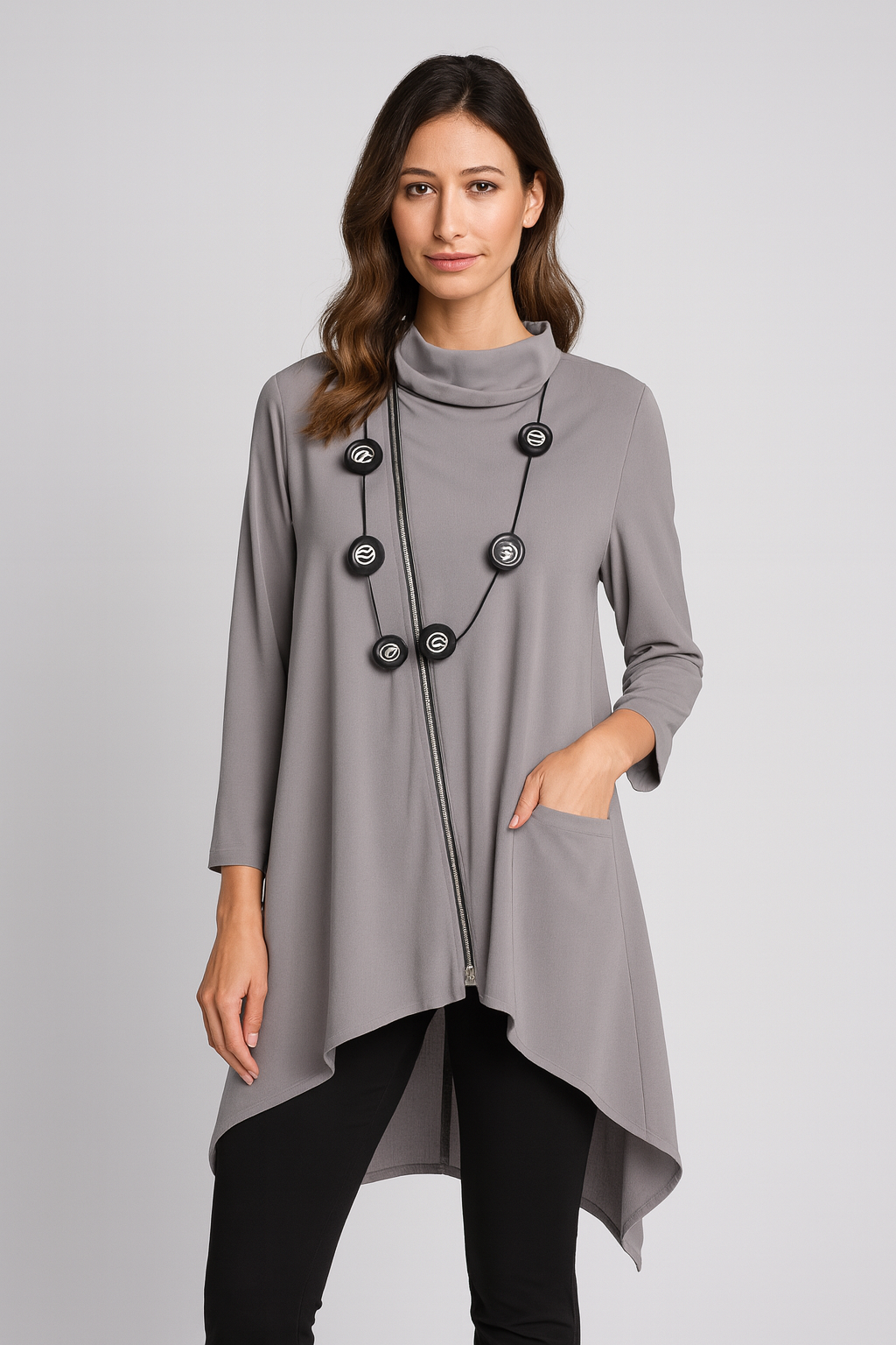 By JJ Slant Zip Jacket-PR-202