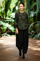 IC Collection Merrow Bubble Sleeve Top-7566T