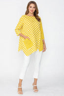 IC Collection Dot Print Asymmetrical Top-C1062T