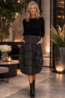 Sun Kim Jacquard Midtown Skirt-ME212JP