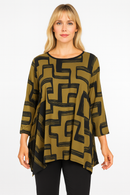 IC Collection Abstract Two-Tone Tunic-IC-5542T