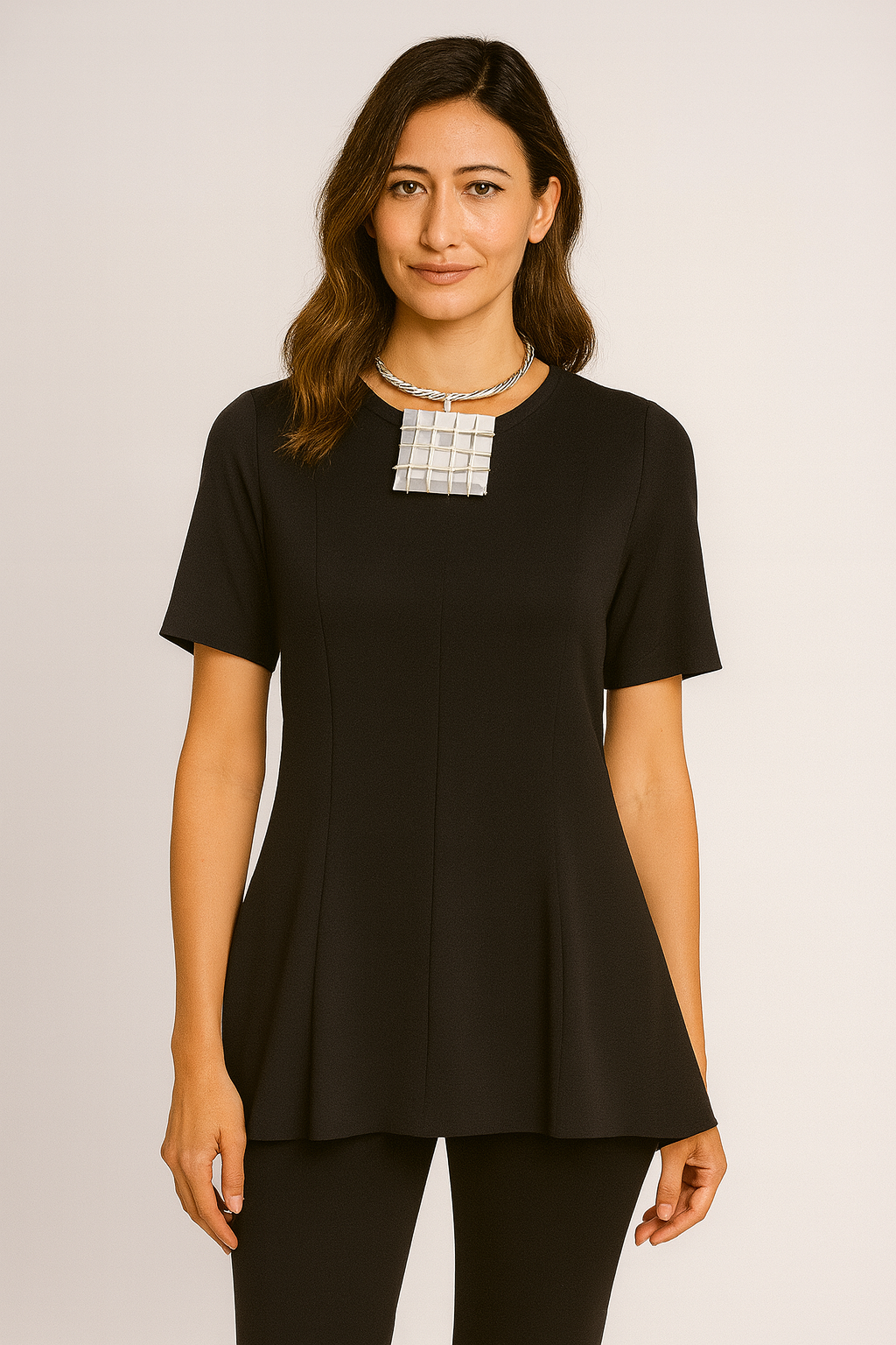 By JJ Fitted Flounce Top-PT-110