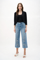 Joseph Ribkoff Viscose Sweater Knit Fitted Bolero Cardigan-262923