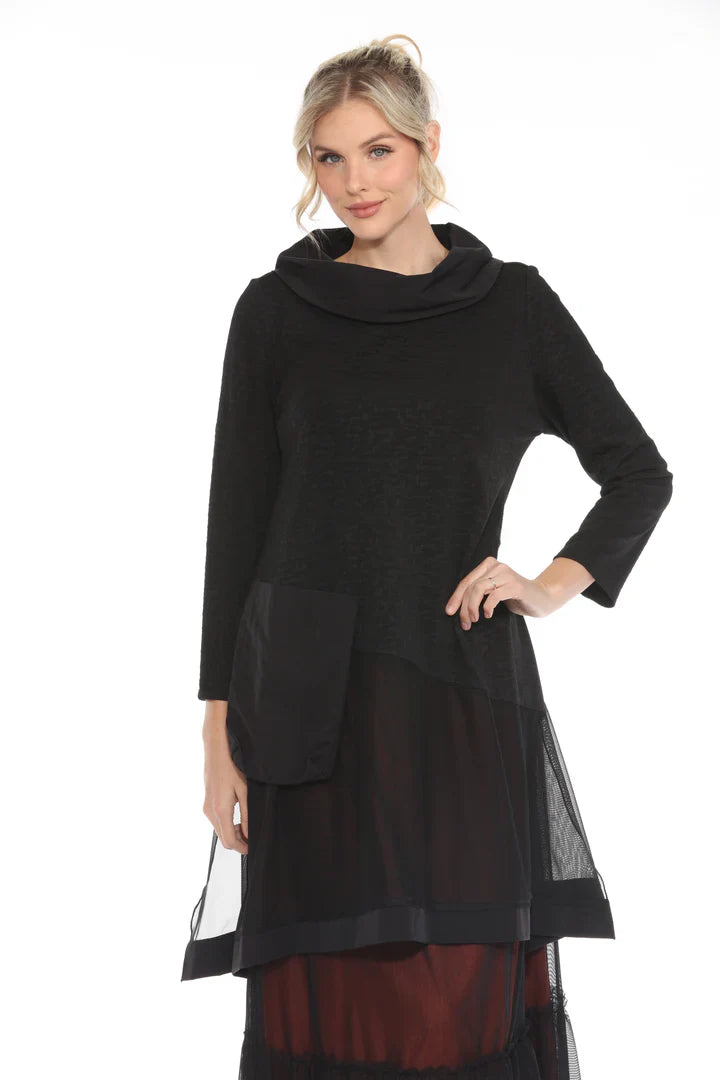 Moonlight Layered Mesh Hem Tunic-3935