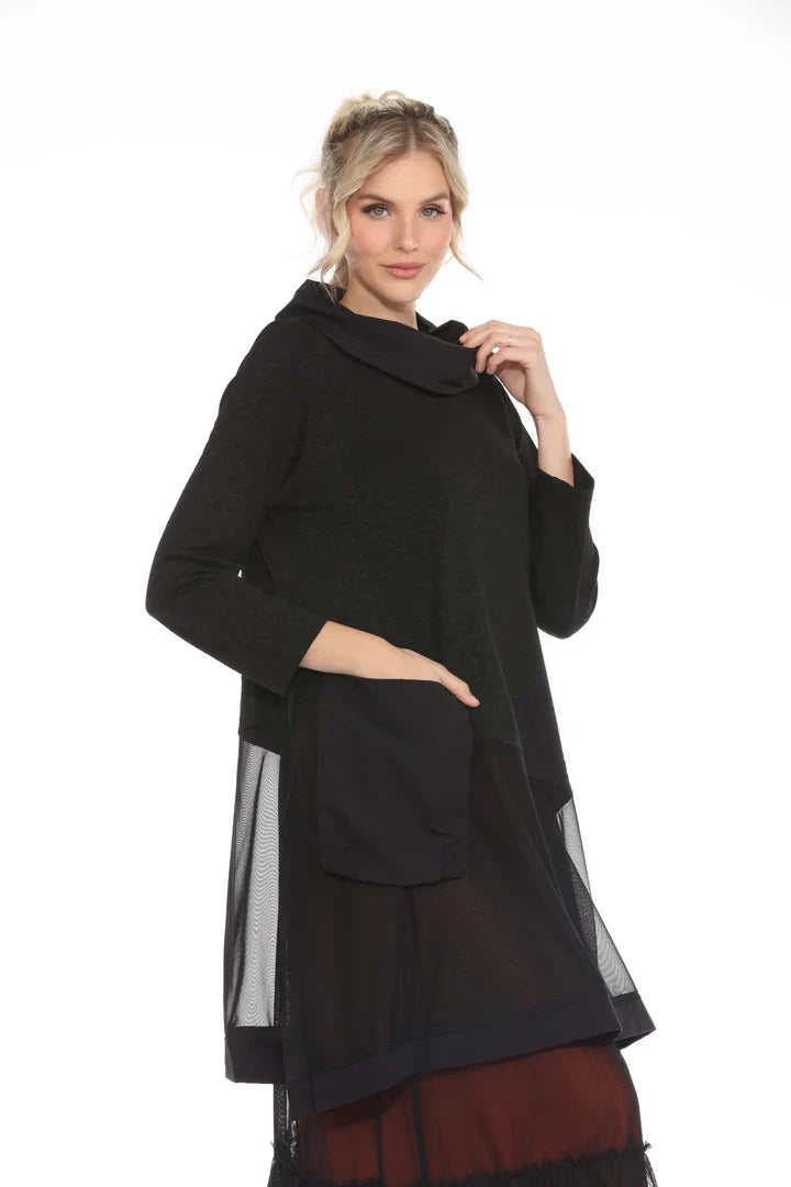 Moonlight Layered Mesh Hem Tunic-3935