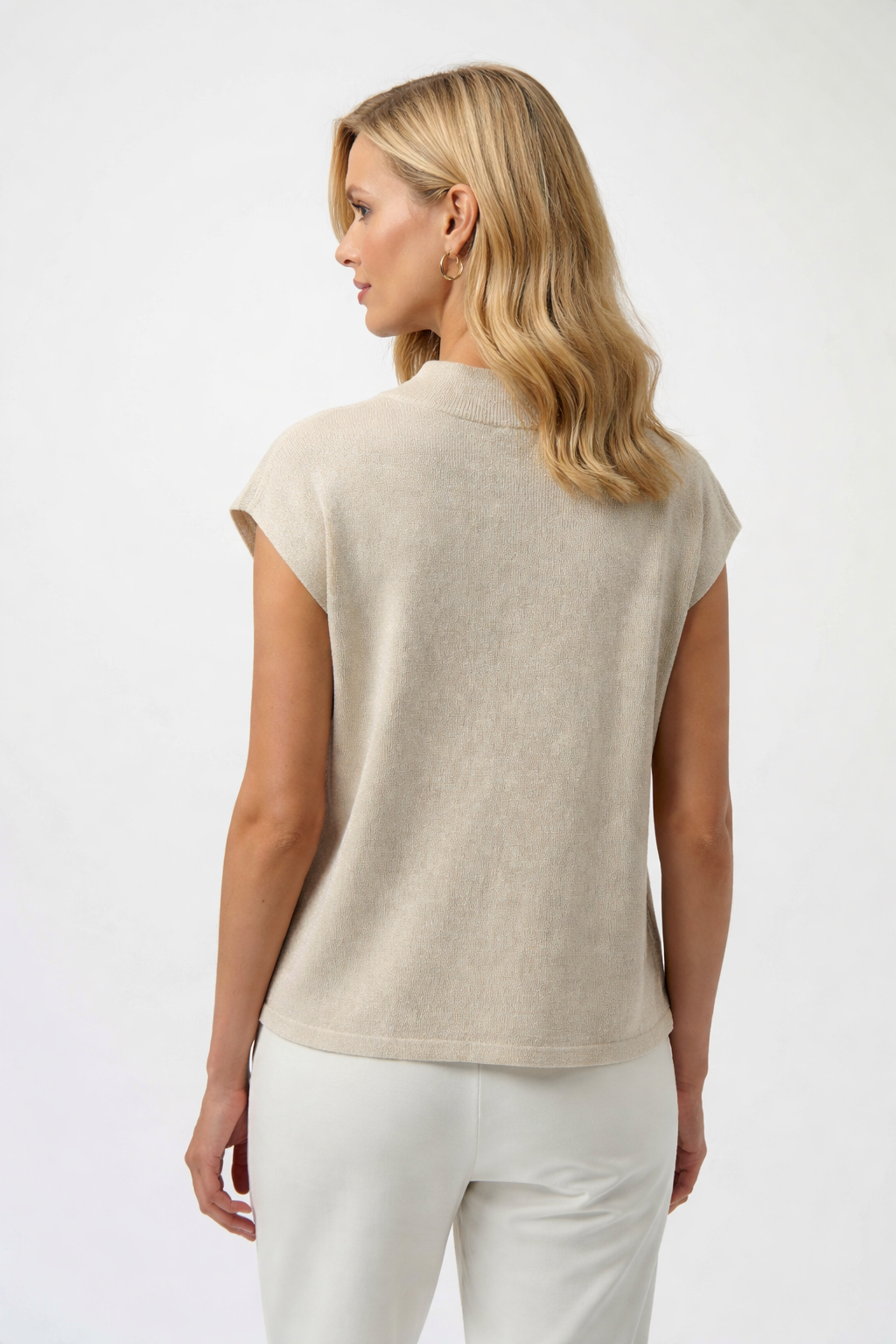 Joseph Ribkoff Sleeveless Knit Top with Iron Detail-254935