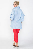 IC Collection Ruffle Sleeve Blouse-7448B