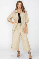 IC Collection Nylon Elastic Waist Pant-C1069P