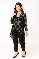 IC COLLECTION Sheer Polka Dot Jacket-4950J