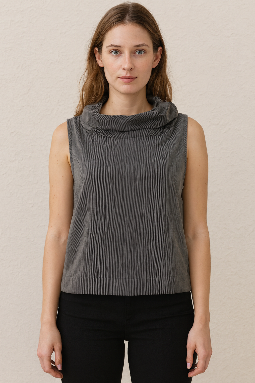 Sun Kim Jacquard Wire Collar Vest-ME155JP