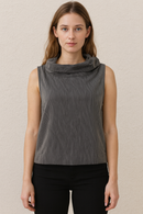 Sun Kim Jacquard Wire Collar Vest-ME155JP